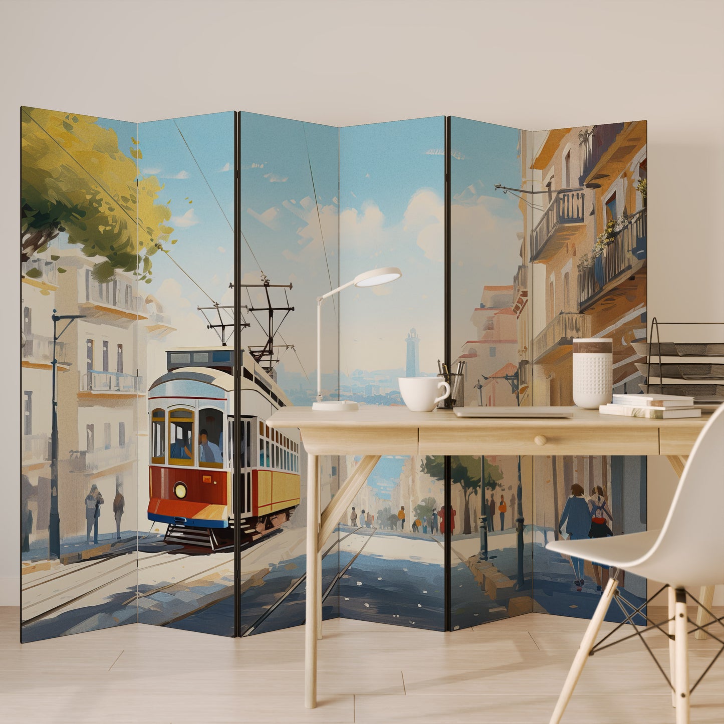 TRAMWAY DREAMSCAPE 6dílný paraván
