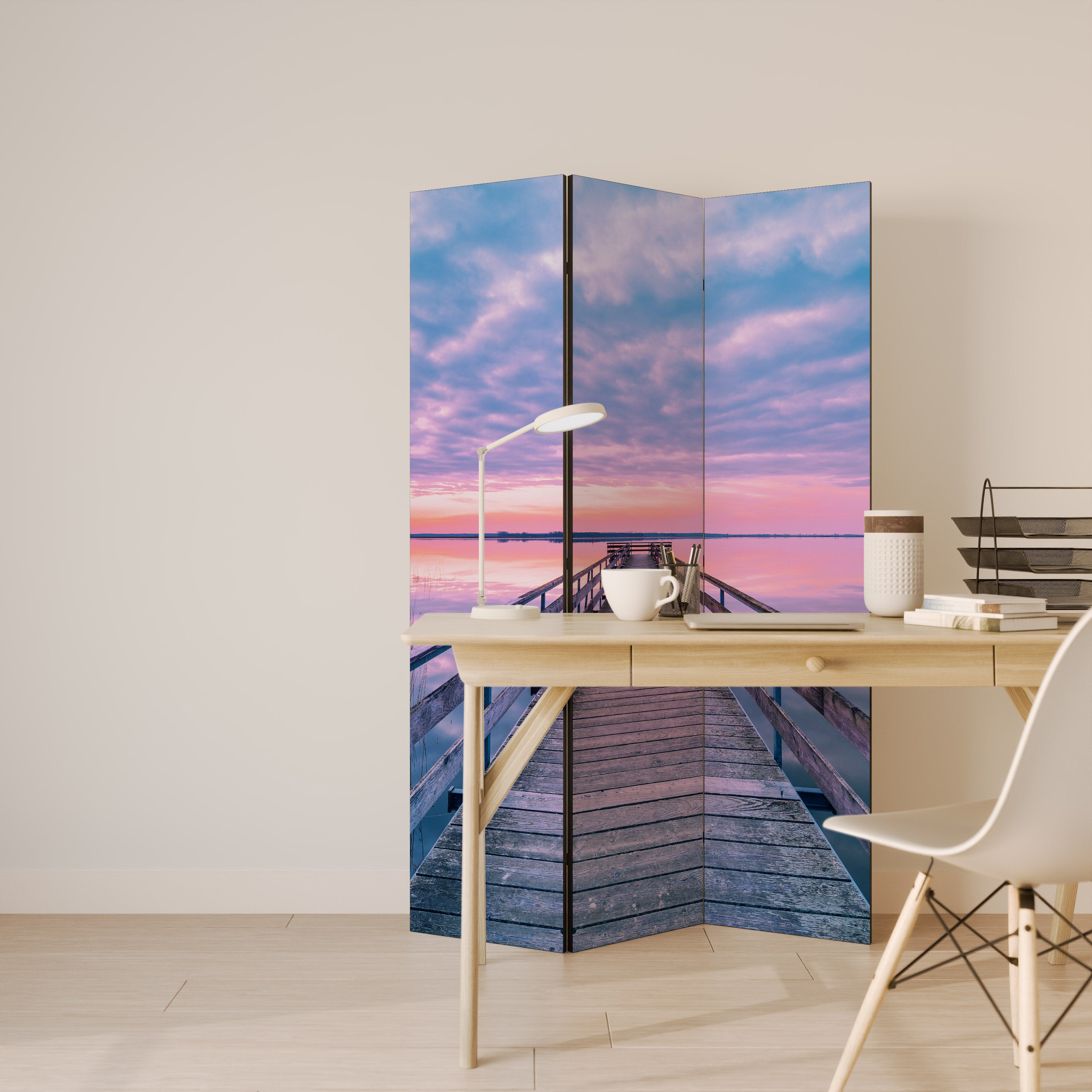 PASTEL PROMENADE 3-Panel Room Divider