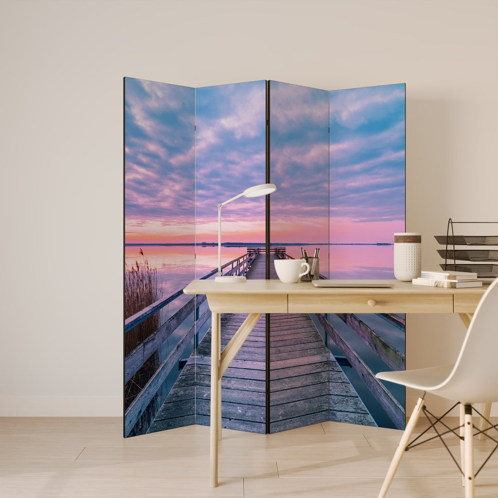 PASTEL PROMENADE 4dílný paraván