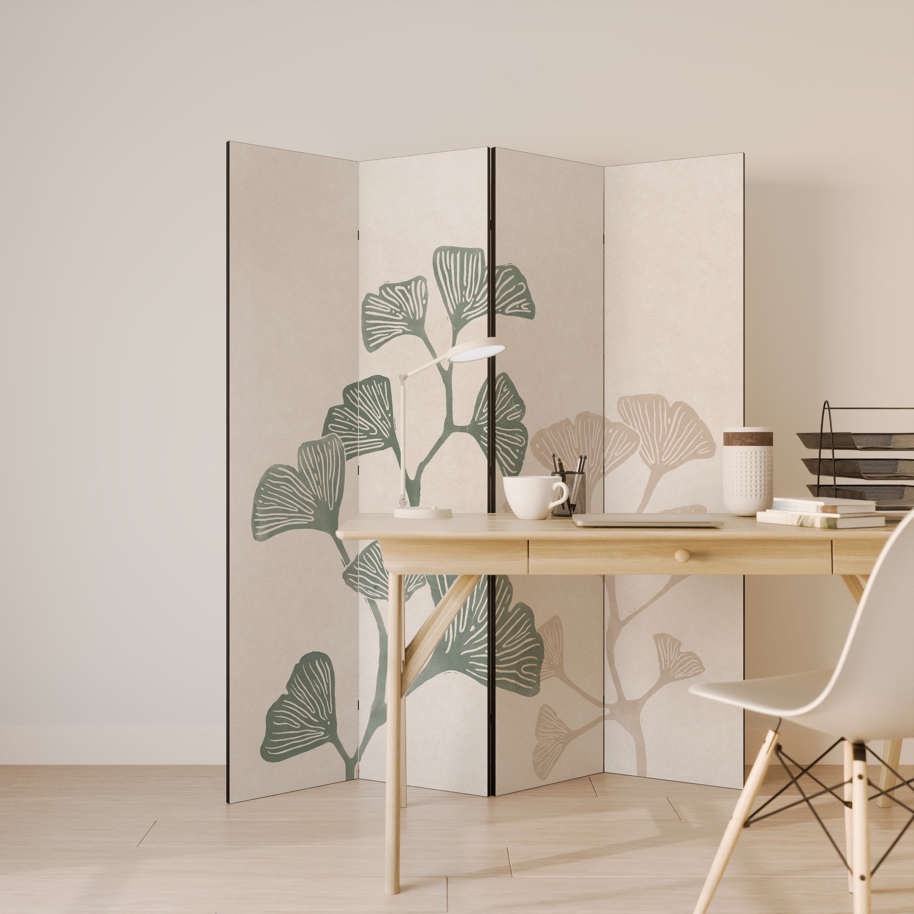 THE GOST OF GINKGO 4dílný paraván