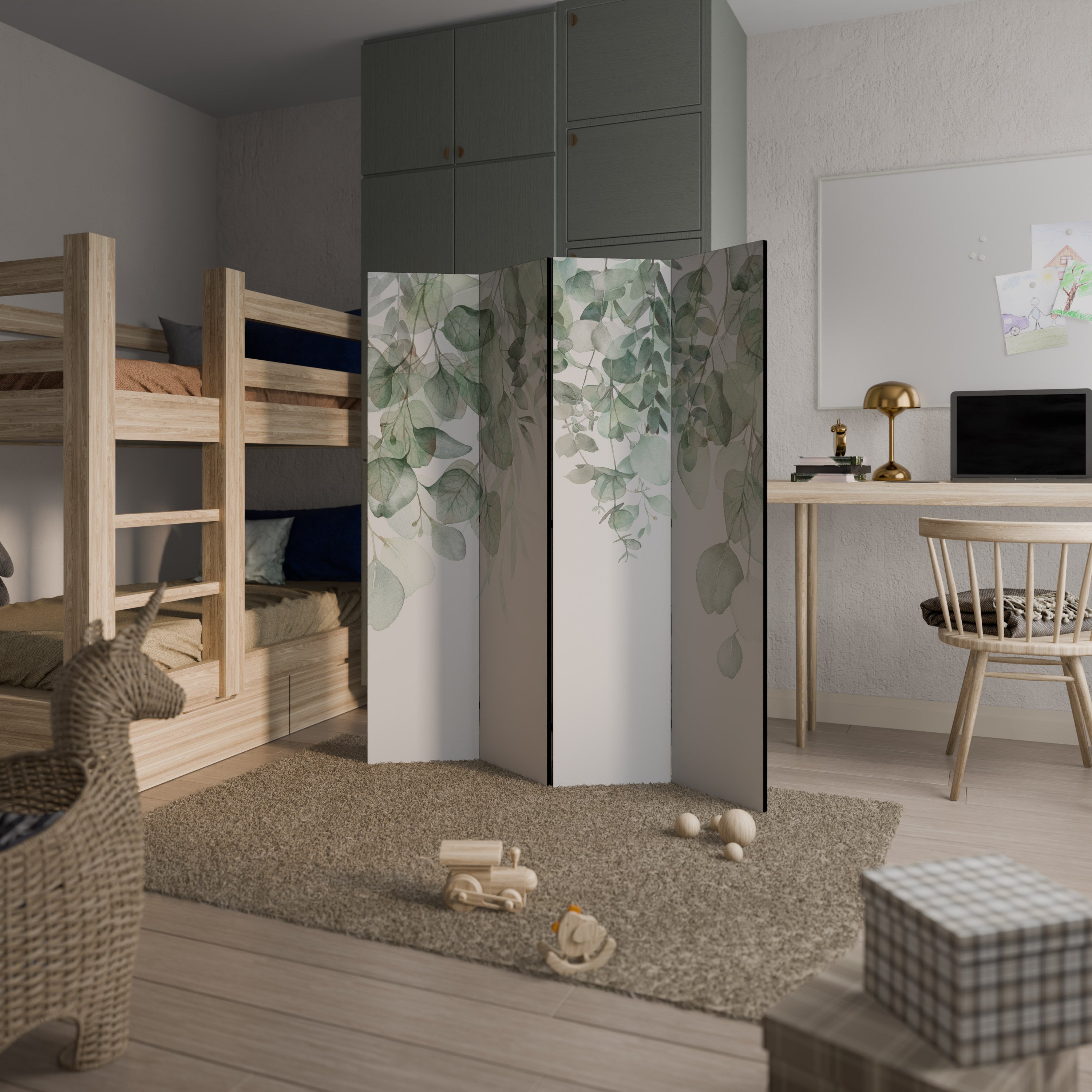 PURE VERDURE 4dílný paraván