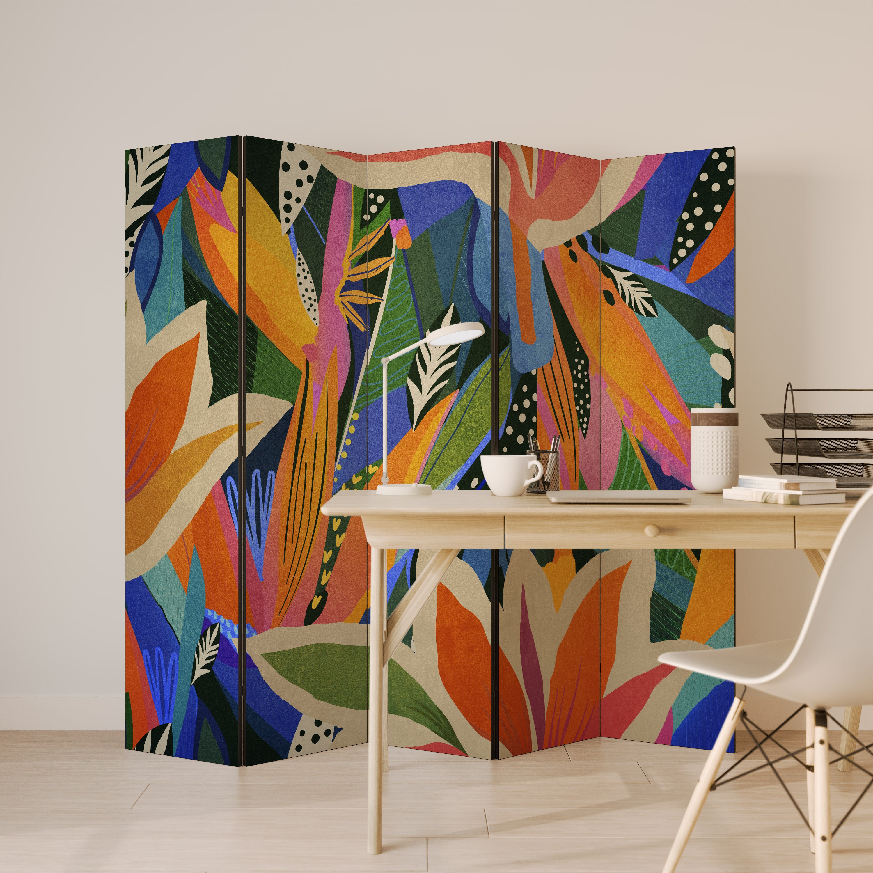 RAMPANT VEGETATION 5dílný paraván