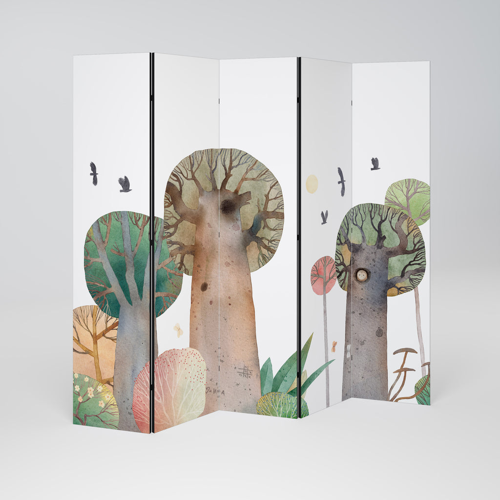 FLIGHT OVER 5dílný paraván