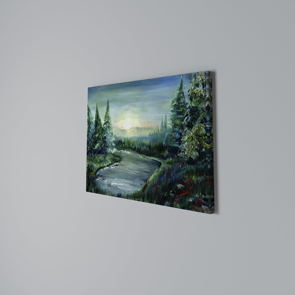 FOREST SUNSET Horizontal Canvas Print