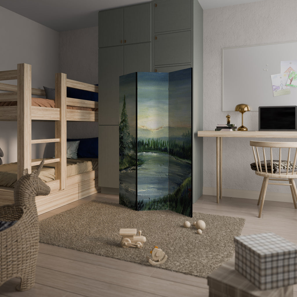 FOREST SUNSET 3-Panel Room Divider