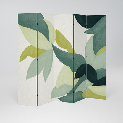 LEAFY VIBRATION 5dílný paraván