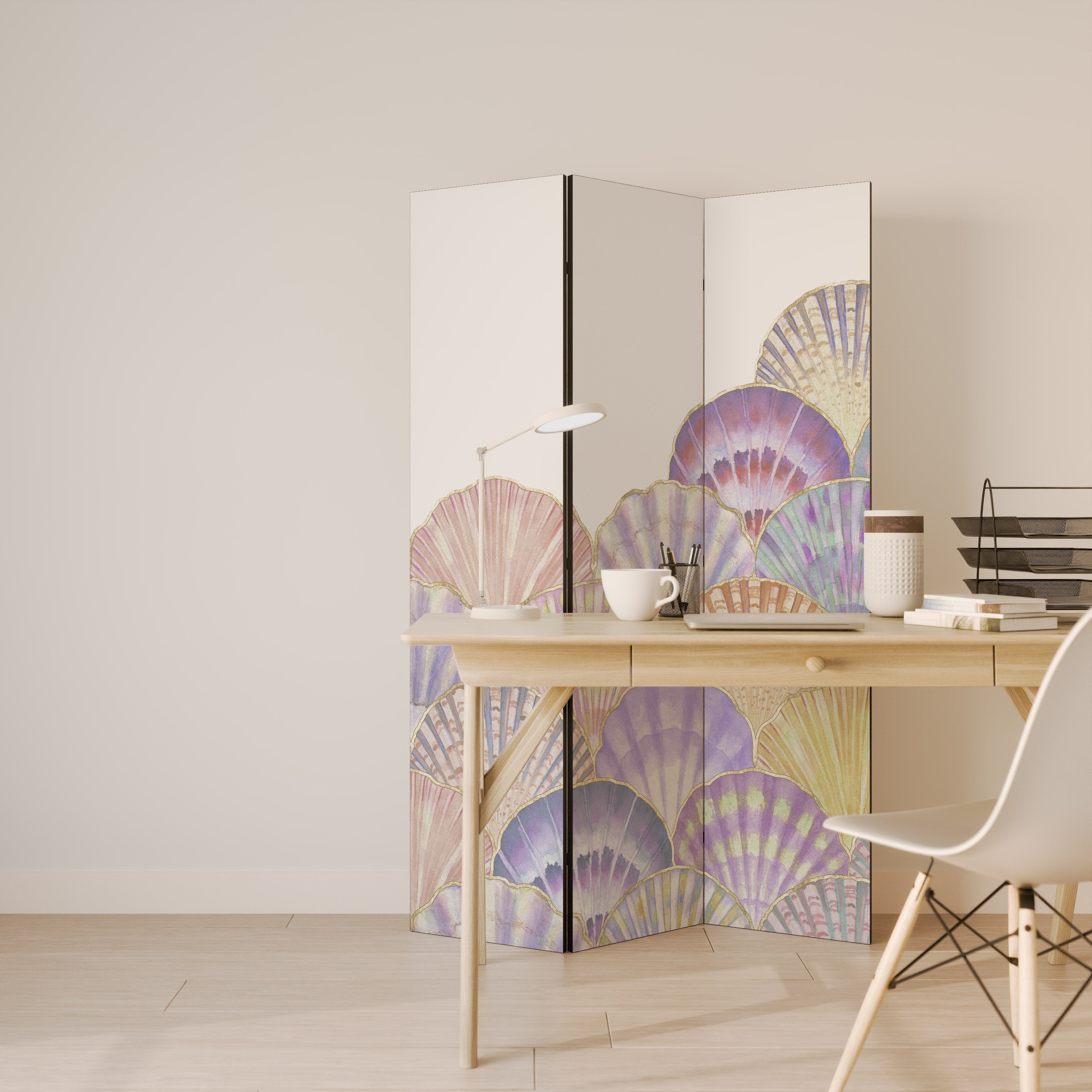 PASTEL OCEAN DREAMS 3-Panel Room Divider