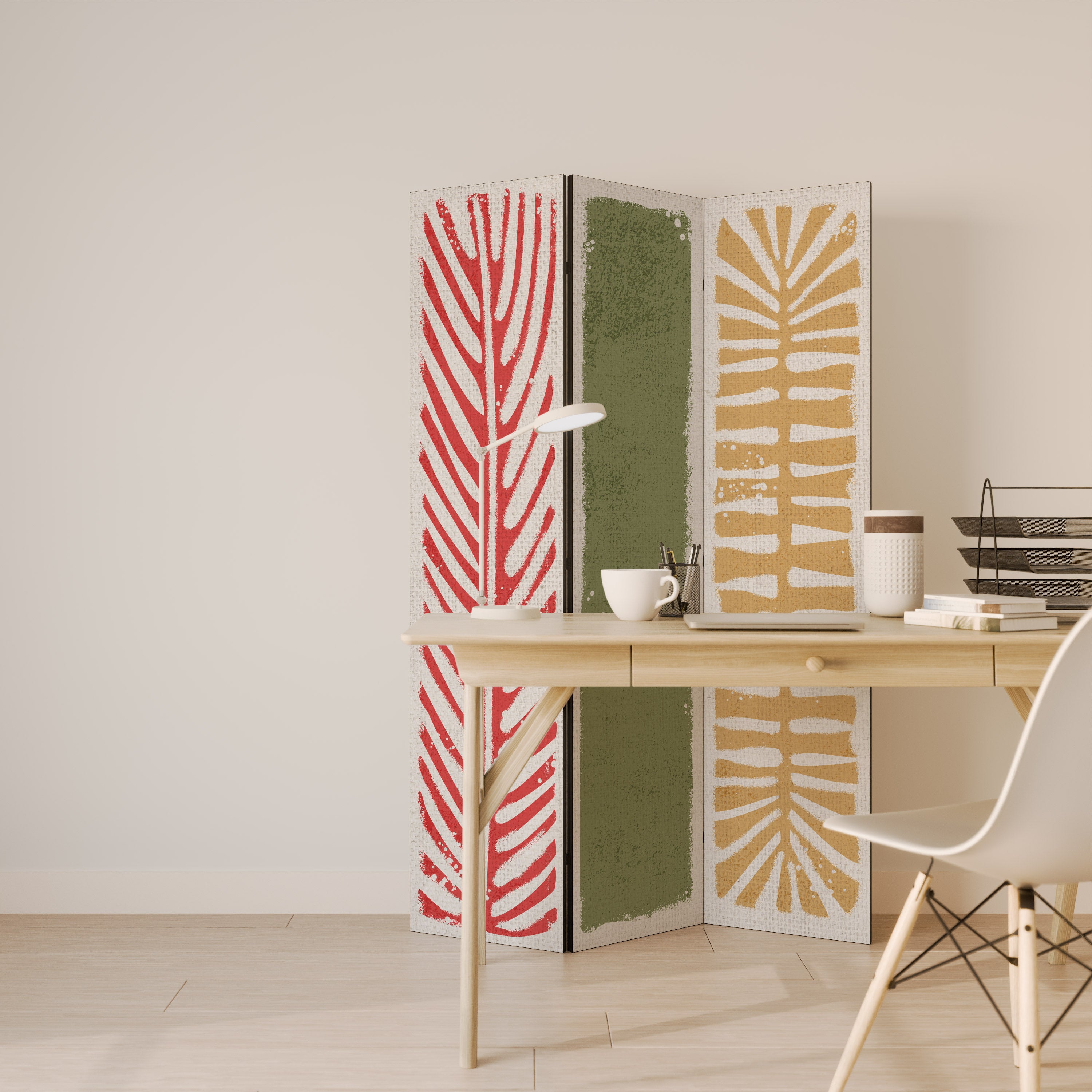 GREENERY WALK 3-Panel Room Divider