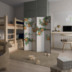 GORGEOUS ORANGE 4dílný paraván