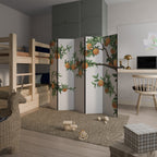 GORGEOUS ORANGE 5dílný paraván