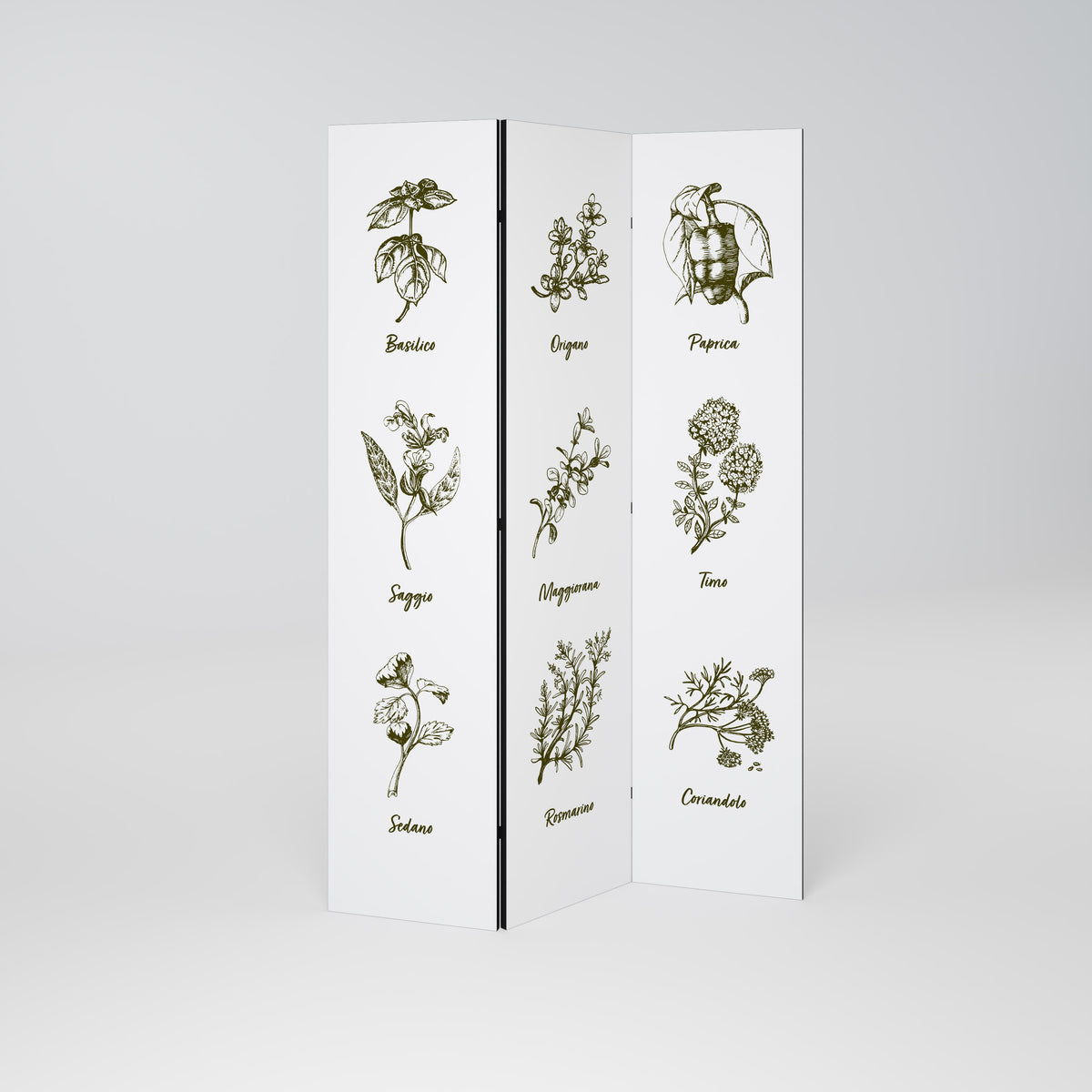 HERBAL FINESSE - IT 3dílný paraván