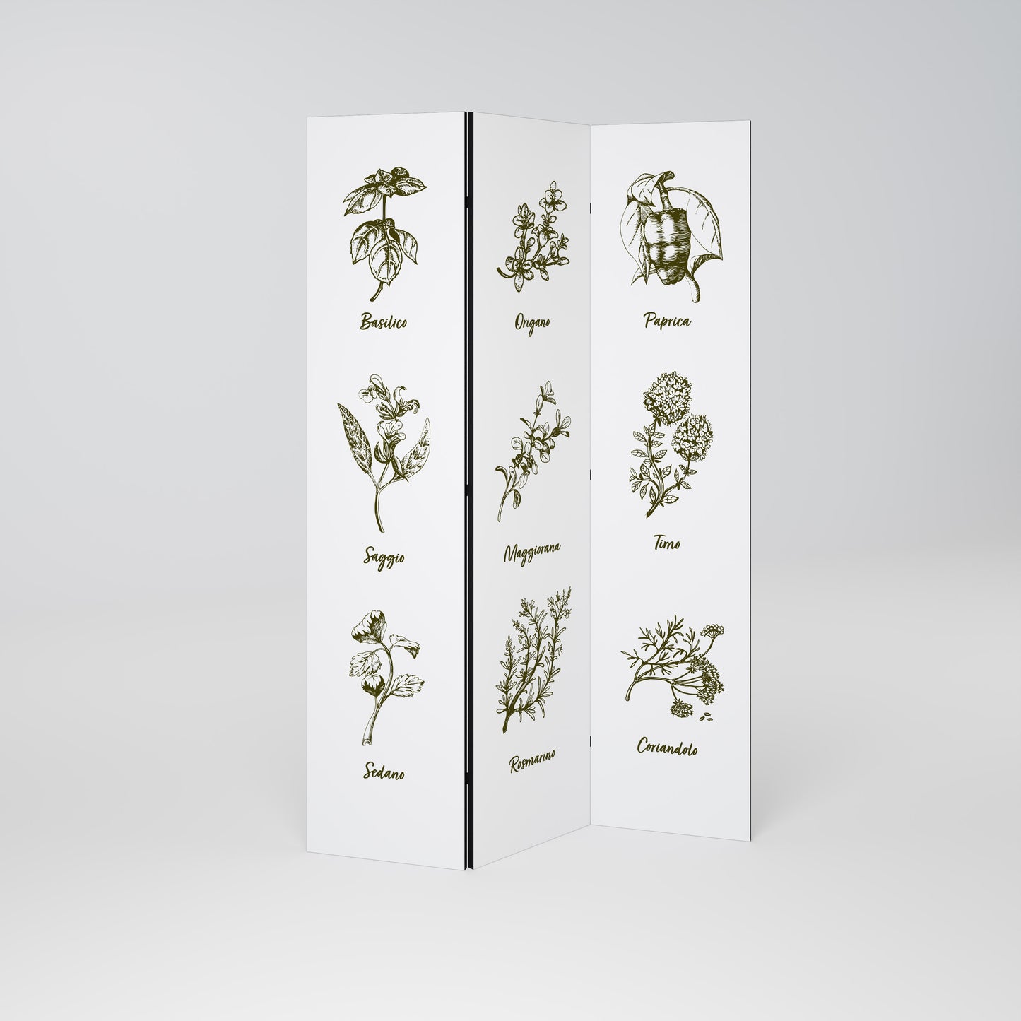 HERBAL FINESSE - IT 3dílný paraván