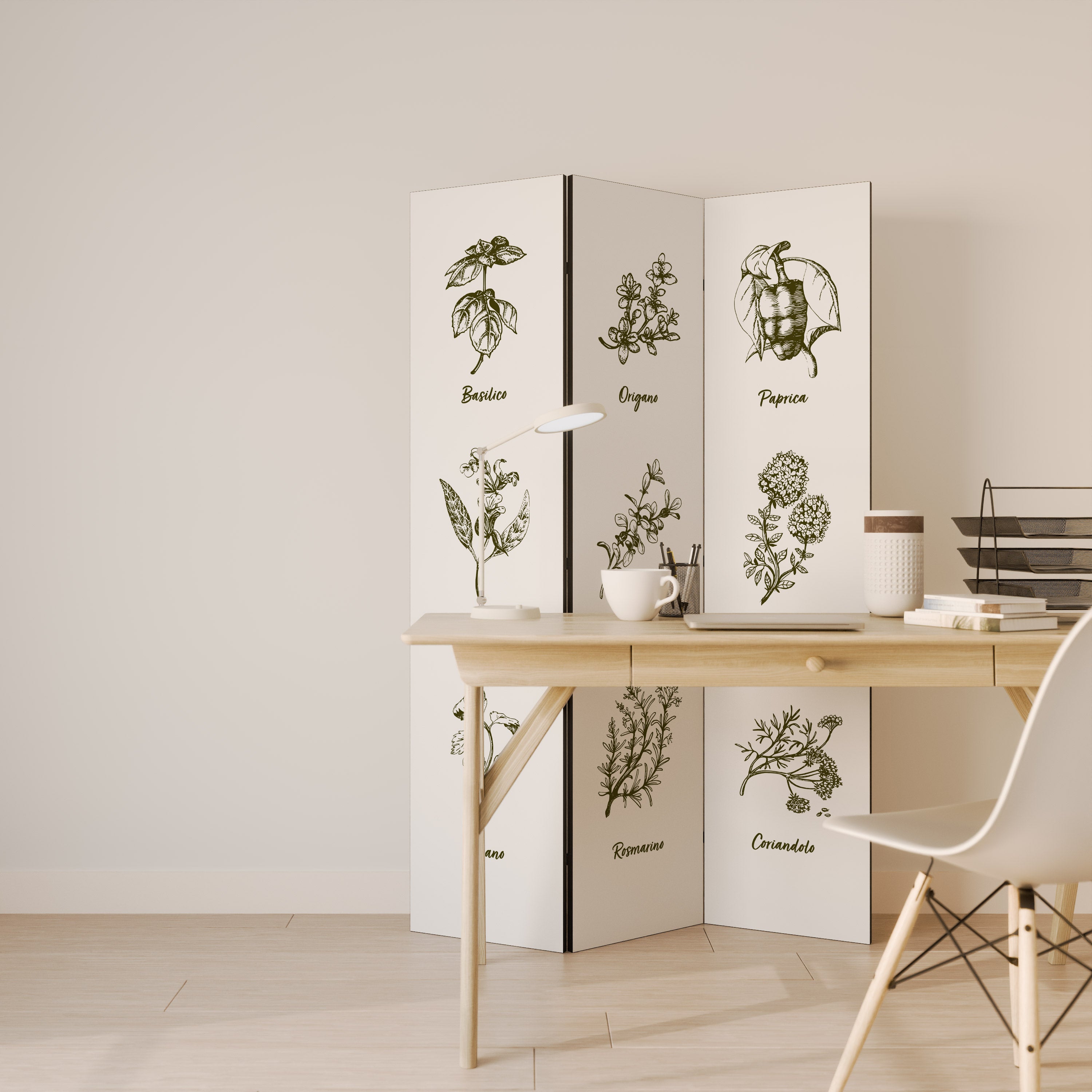 HERBAL FINESSE - IT 3-Panel Room Divider