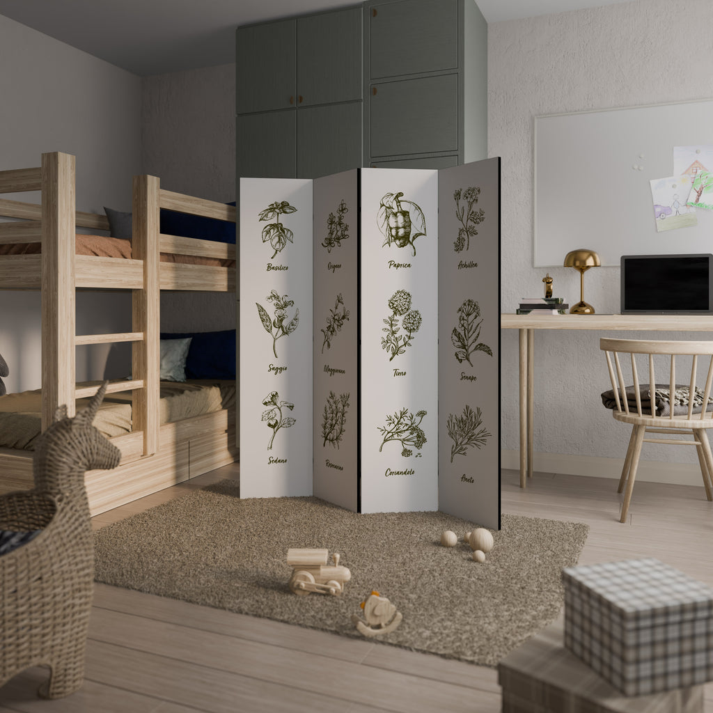 HERBAL FINESSE - IT 4-Panel Room Divider