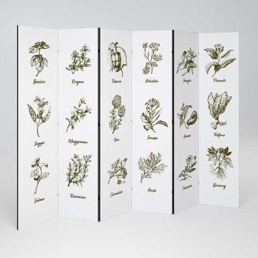 HERBAL FINESSE - IT 6dílný paraván