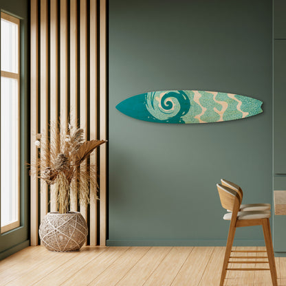 AQUA HELIX Dekorativní panel ve tvaru surfu