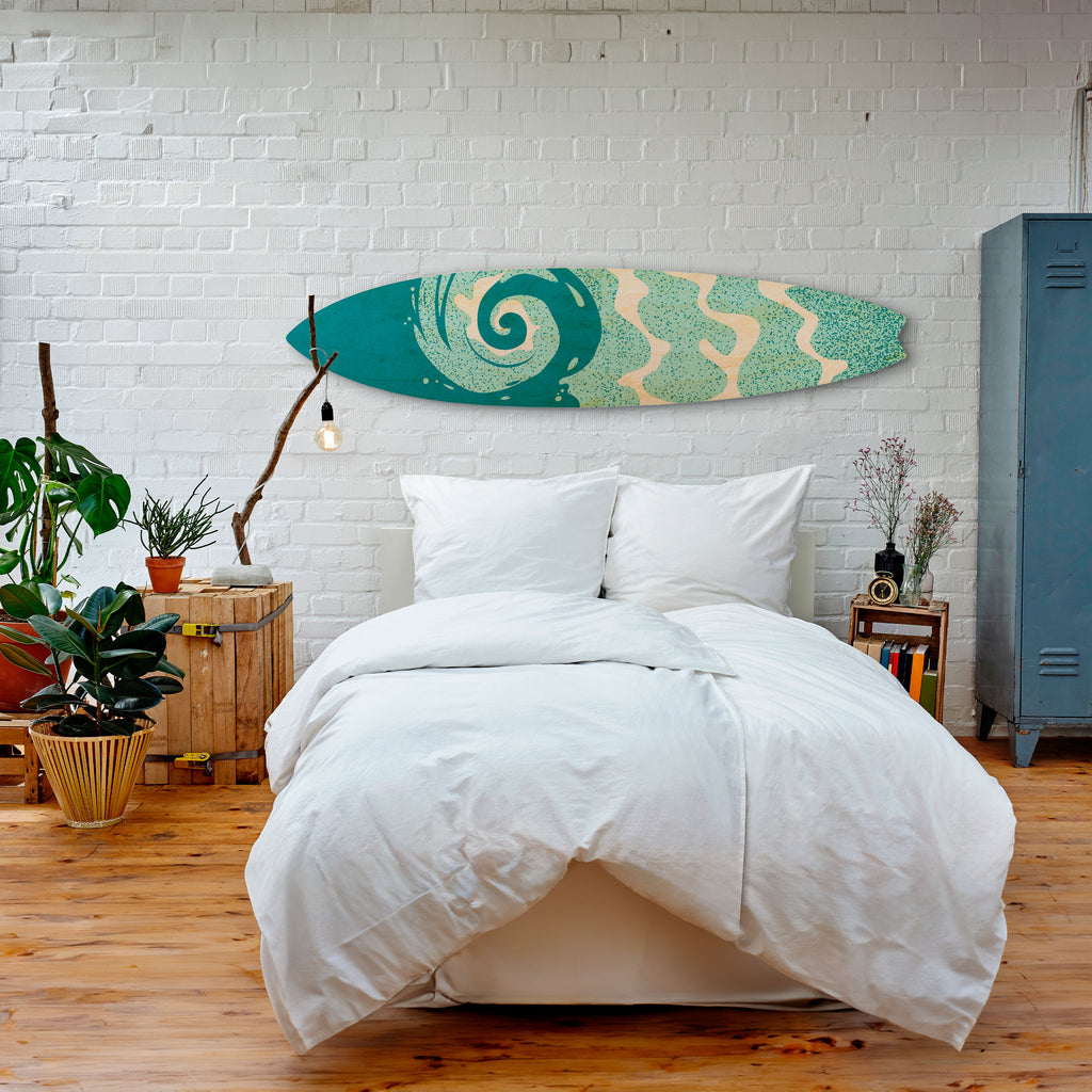 AQUA HELIX Dekorativní panel ve tvaru surfu