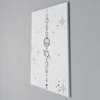 GALAXY OUTLINE Vertical Canvas Print