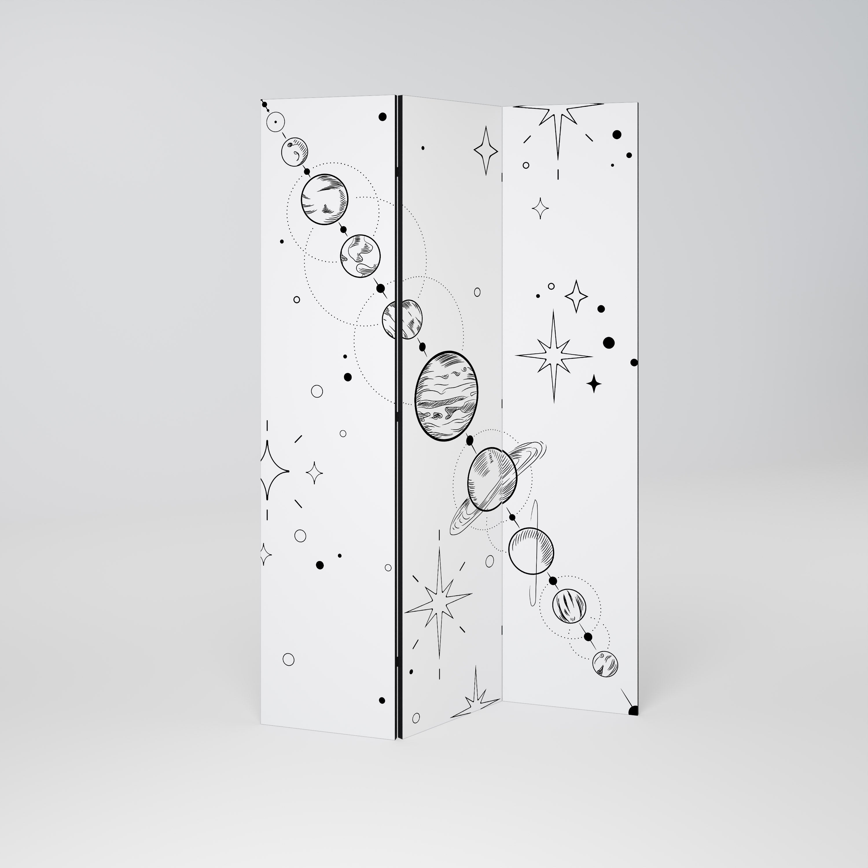 GALAXY OUTLINE 3-Panel Room Divider