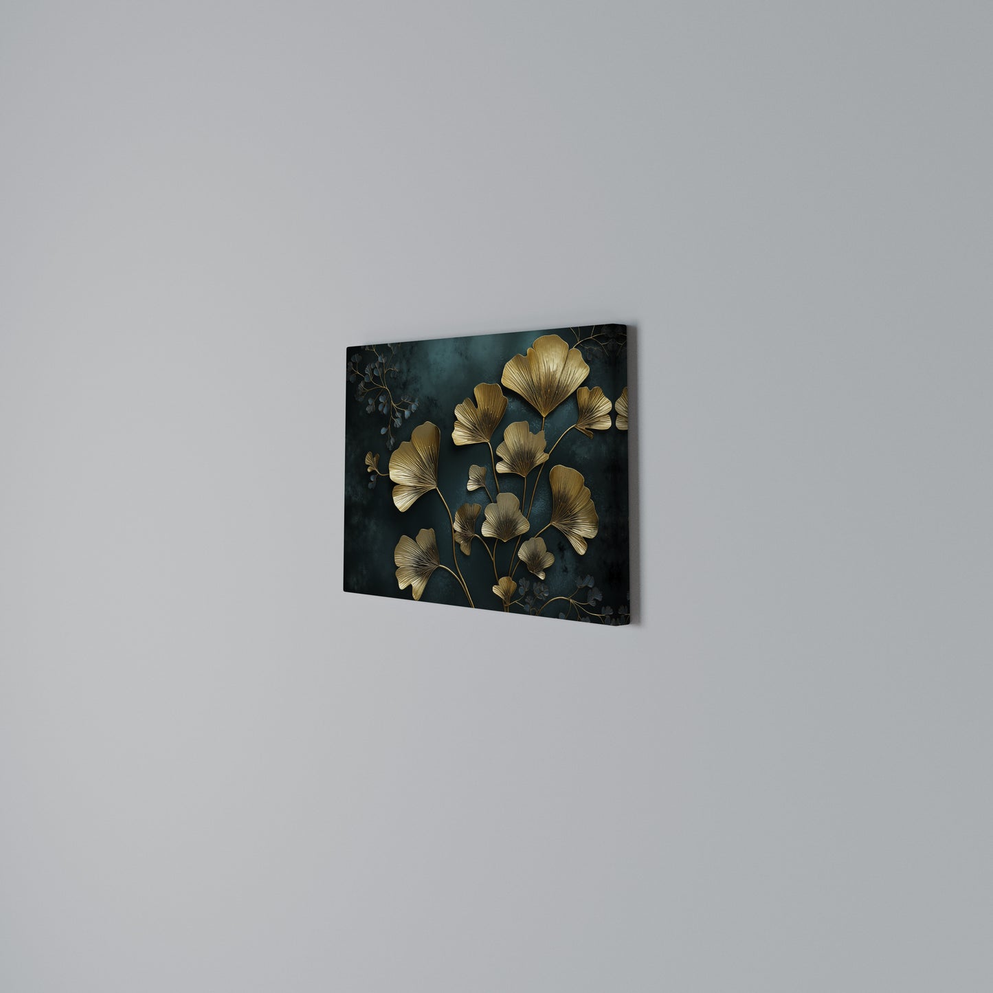 GOLDEN FLORA FANTASY Horizontal Canvas Print