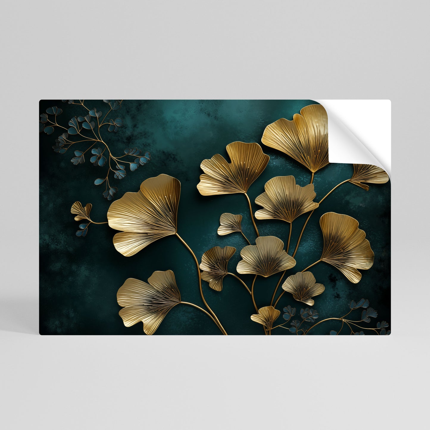 GOLDEN FLORA FANTASY Vodorovný samolepicí plakát