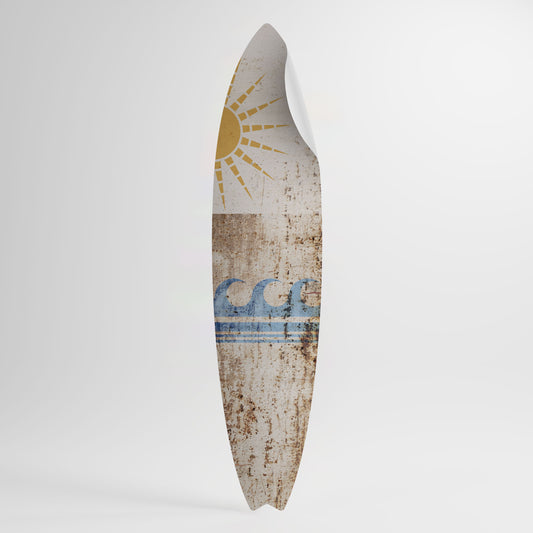 SUN-KISSED WAVES Samolepka ve tvaru surfu