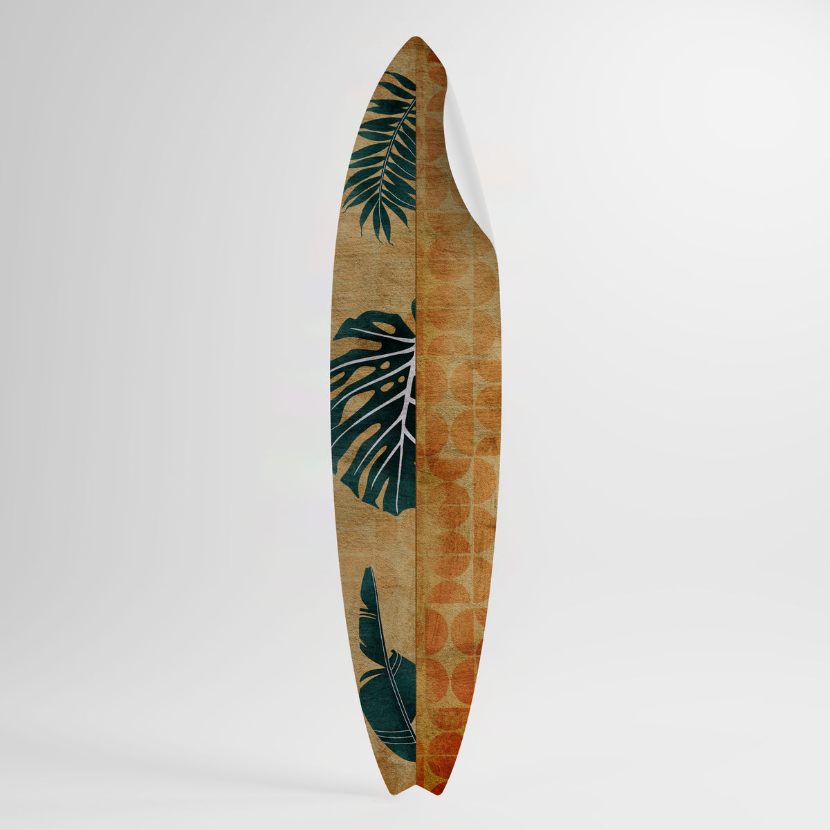 PALM LEAF SURFBOARD Samolepka ve tvaru surfu
