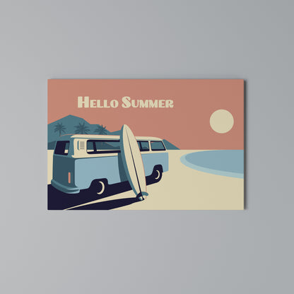 HELLO SUMMER Horizontal Canvas Print
