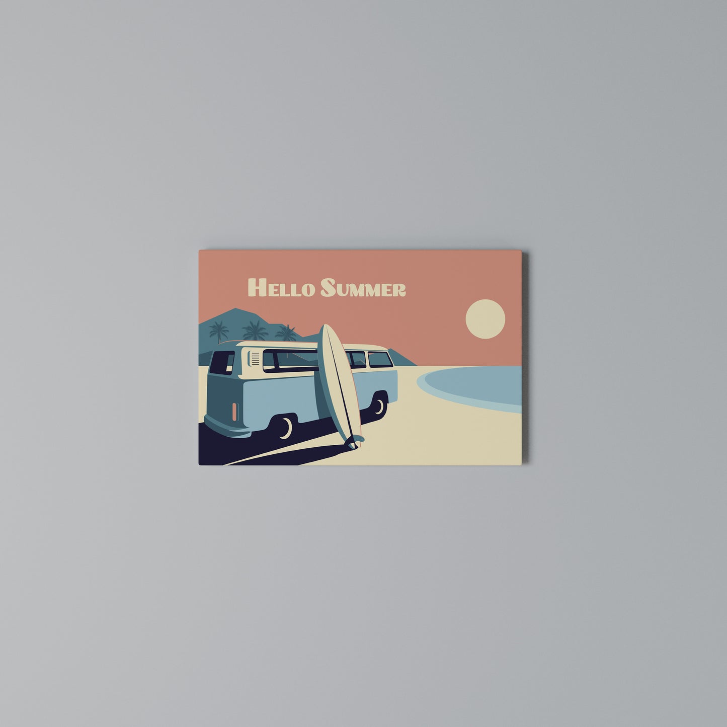 HELLO SUMMER Horizontal Canvas Print
