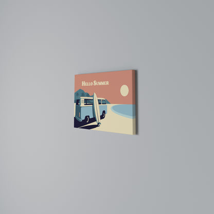 HELLO SUMMER Horizontal Canvas Print