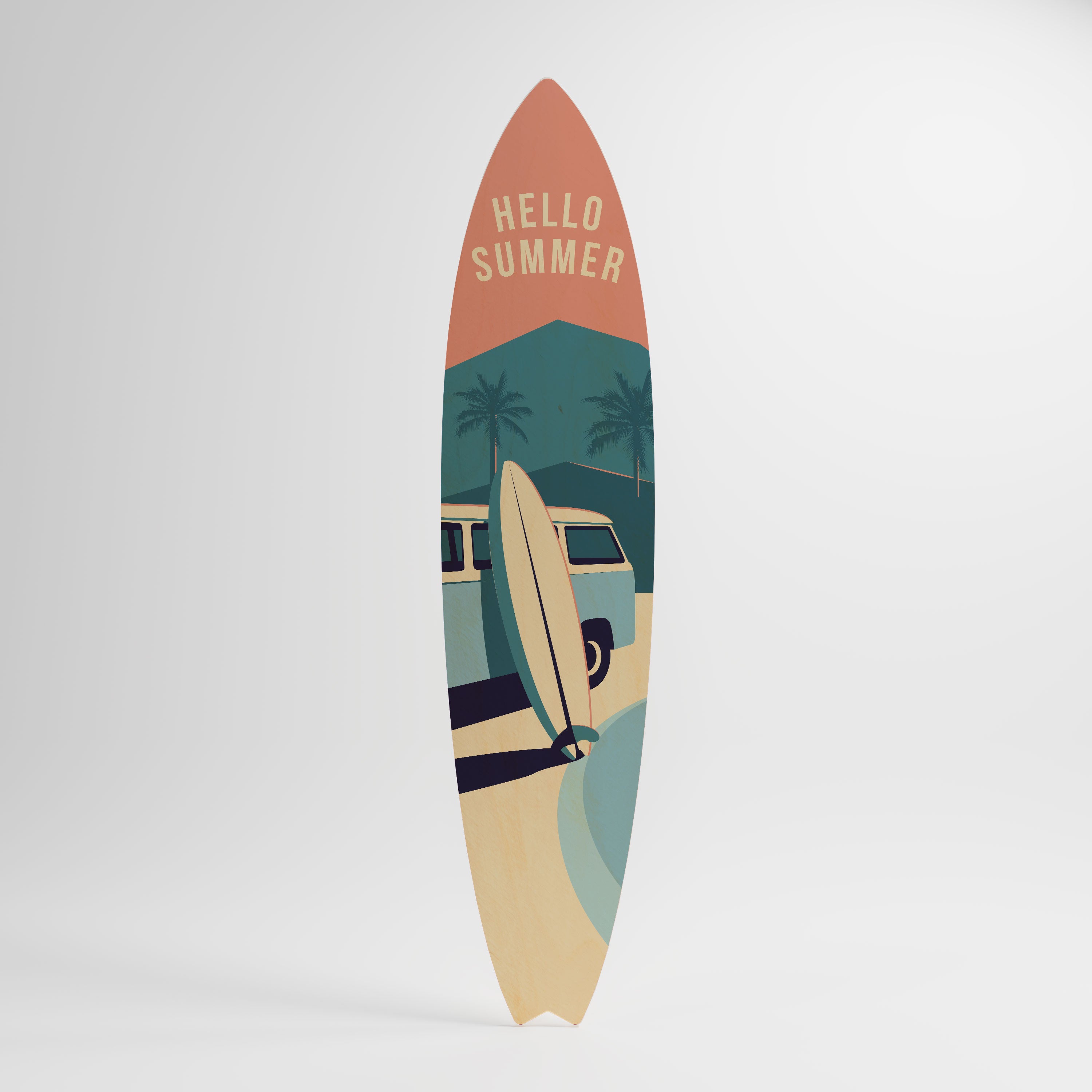 HELLO SUMMER Surfboard Decorative Panel