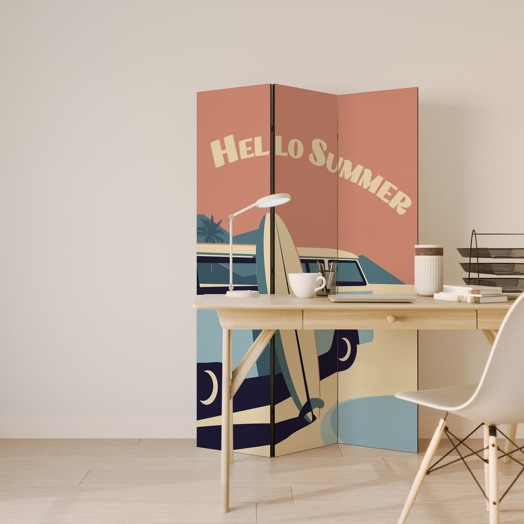 HELLO SUMMER 3-Panel Room Divider
