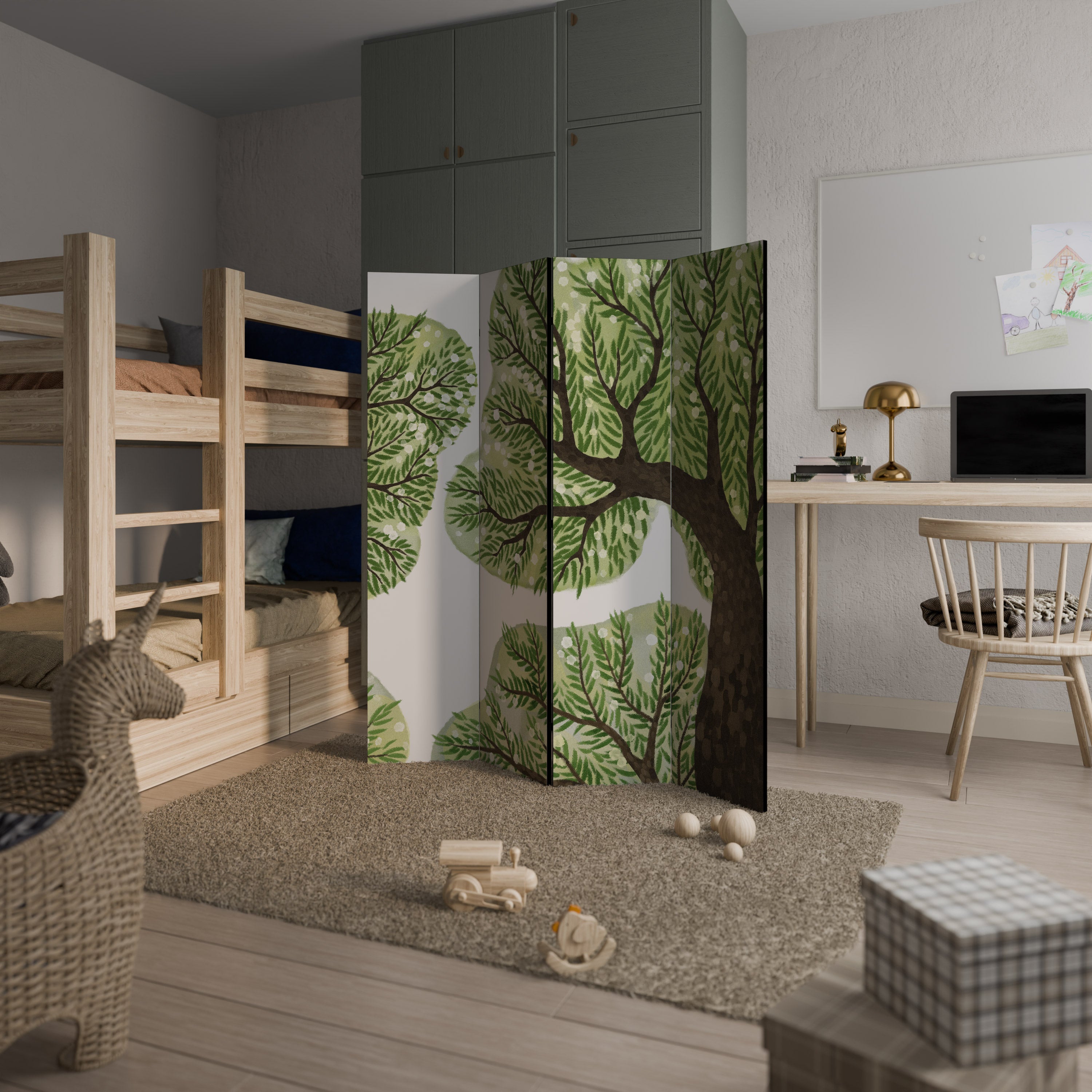 WILDERNESS DASH 4-Panel Room Divider