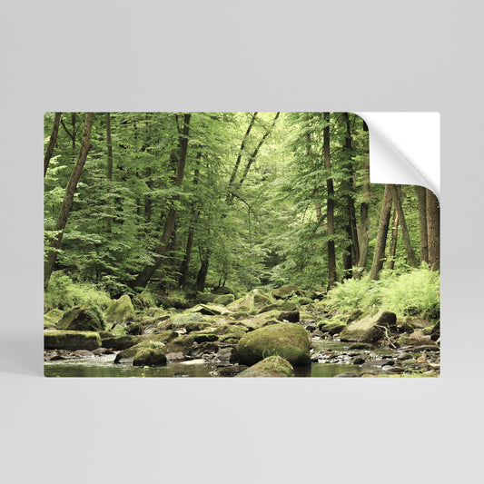 TRANQUIL STONES AND STREAMS Vodorovný samolepicí plakát