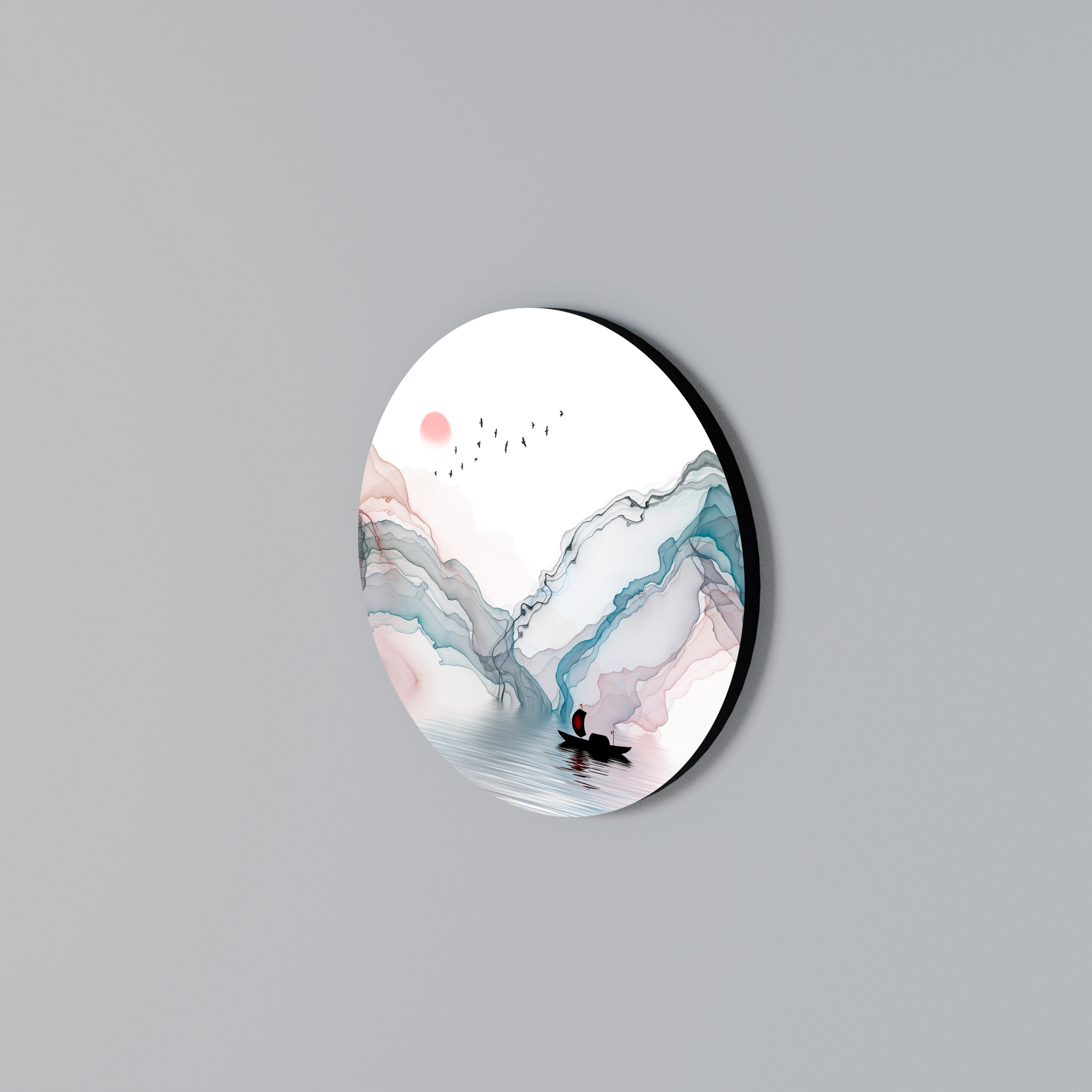 VELVET CROSSING Round Wall Art