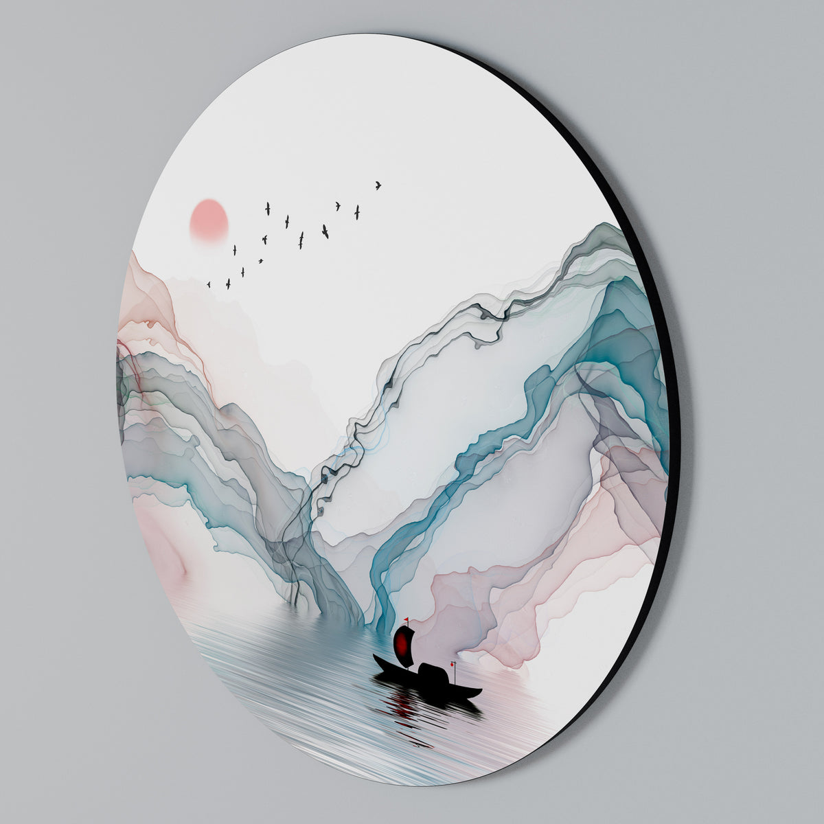 VELVET CROSSING Kulatá nástěnná dekorace