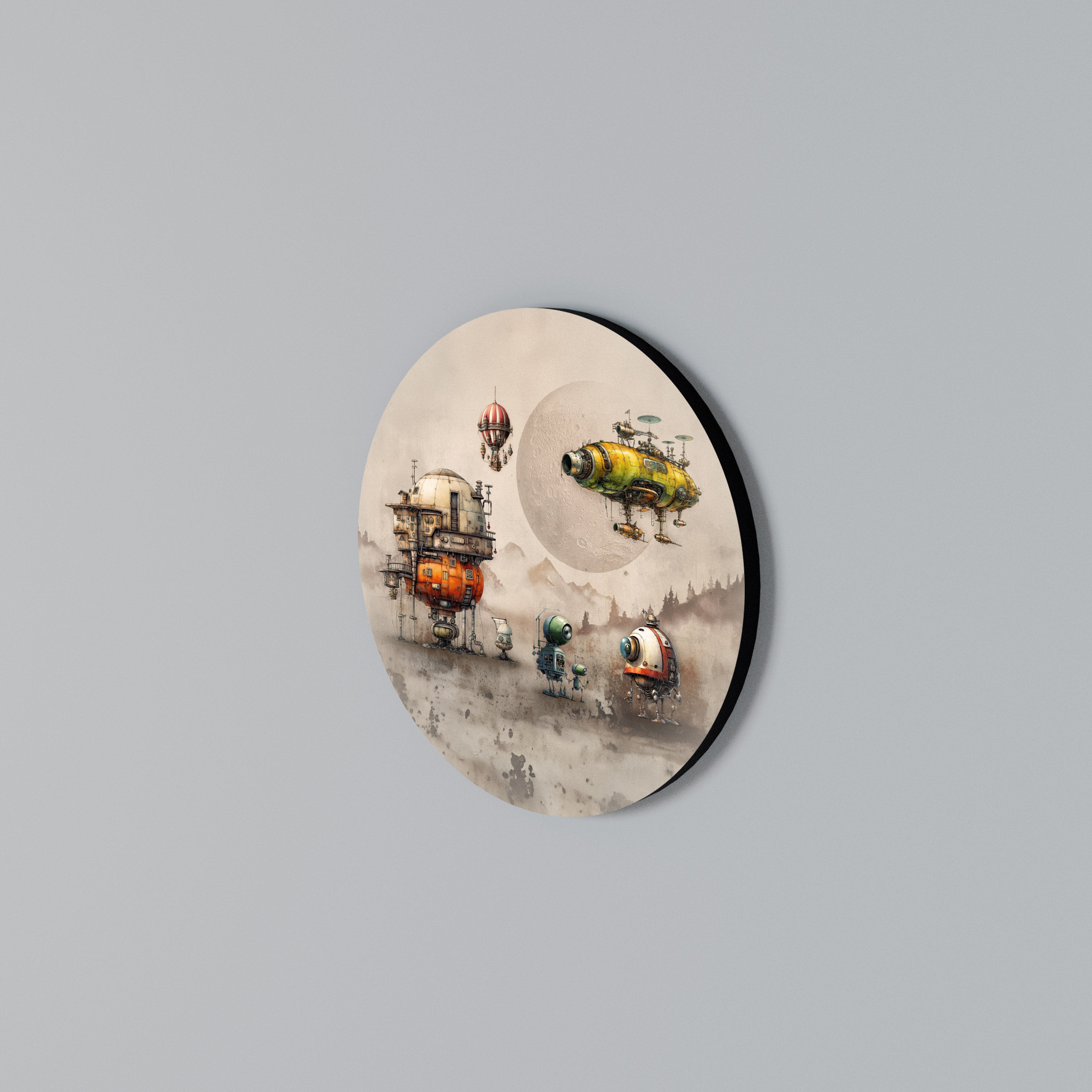 MACHINARIUM MACHINES Round Wall Art