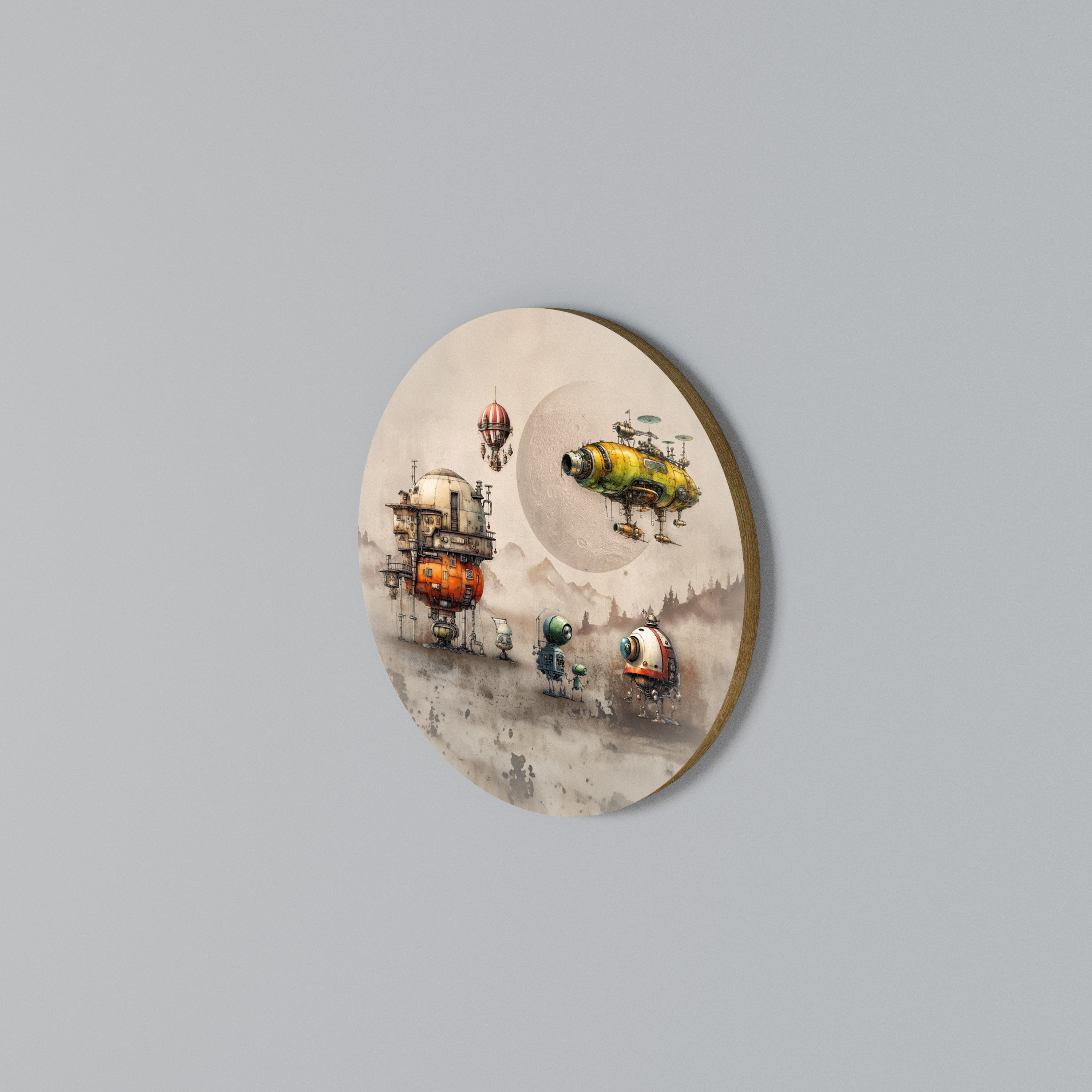MACHINARIUM MACHINES Round Wall Art