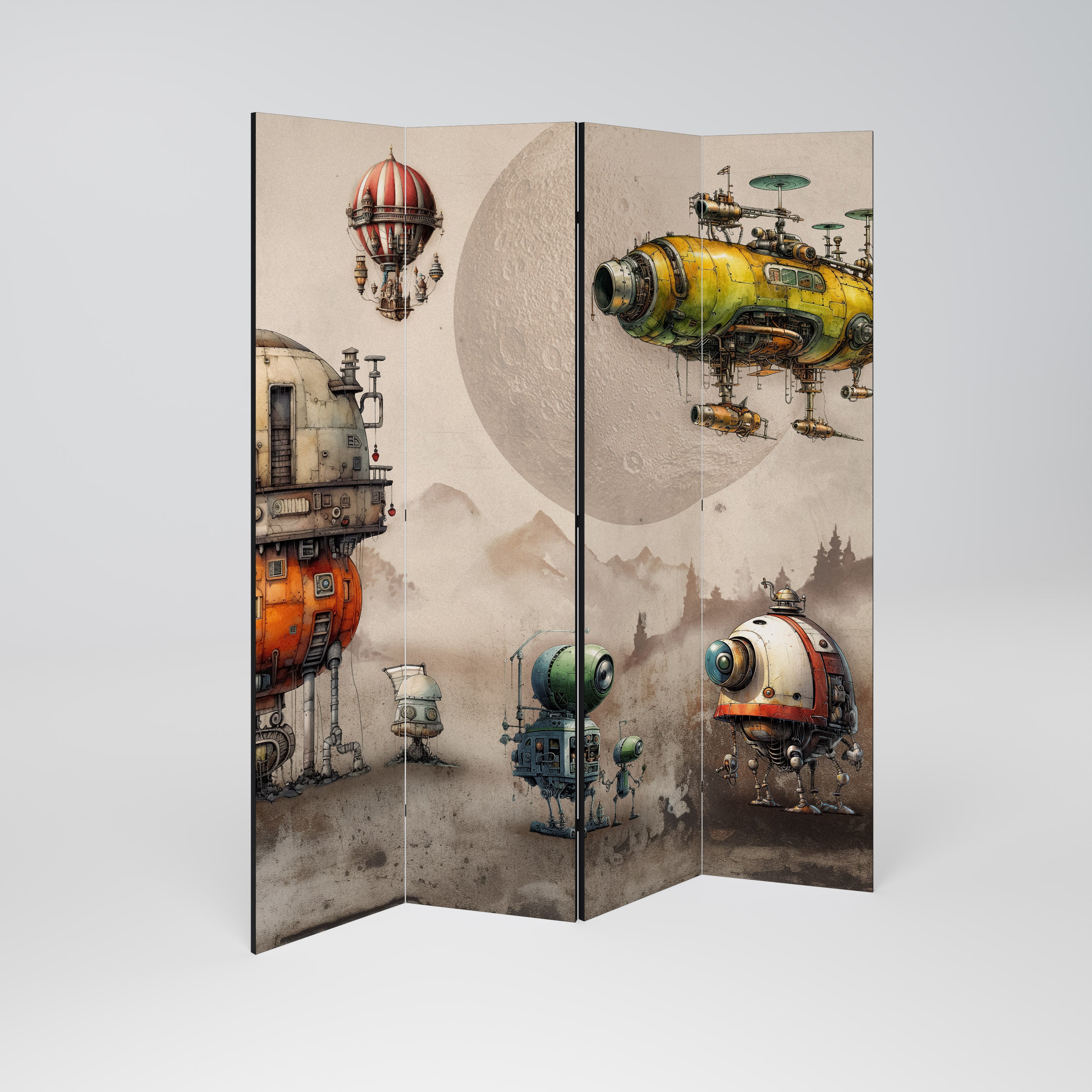 MACHINARIUM MACHINES 4dílný paraván
