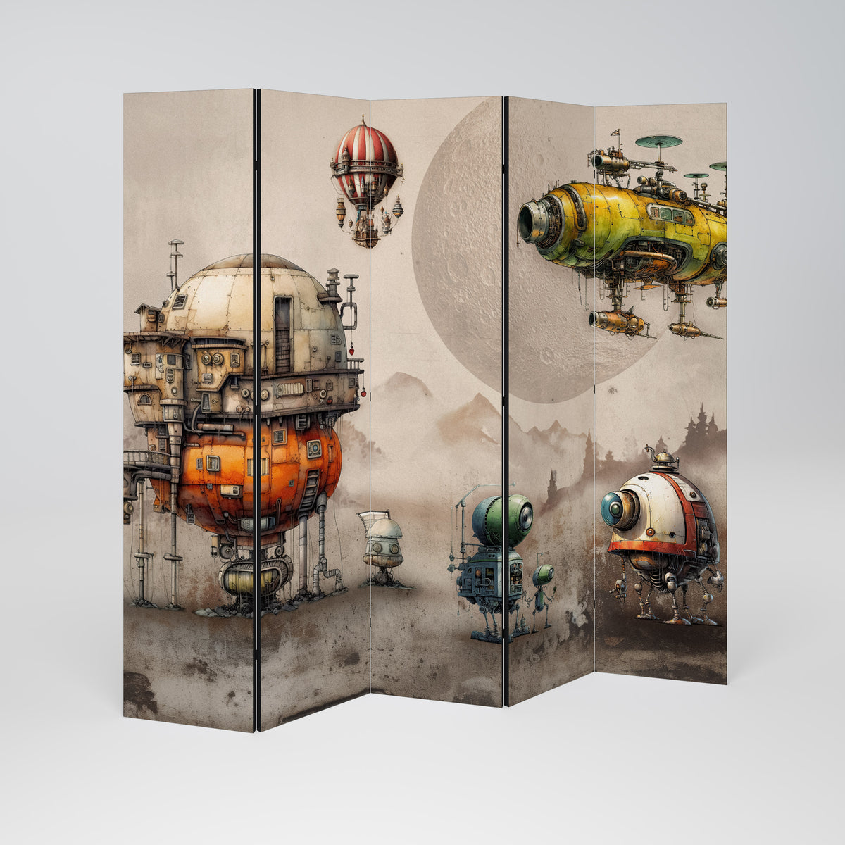 MACHINARIUM MACHINES 5dílný paraván
