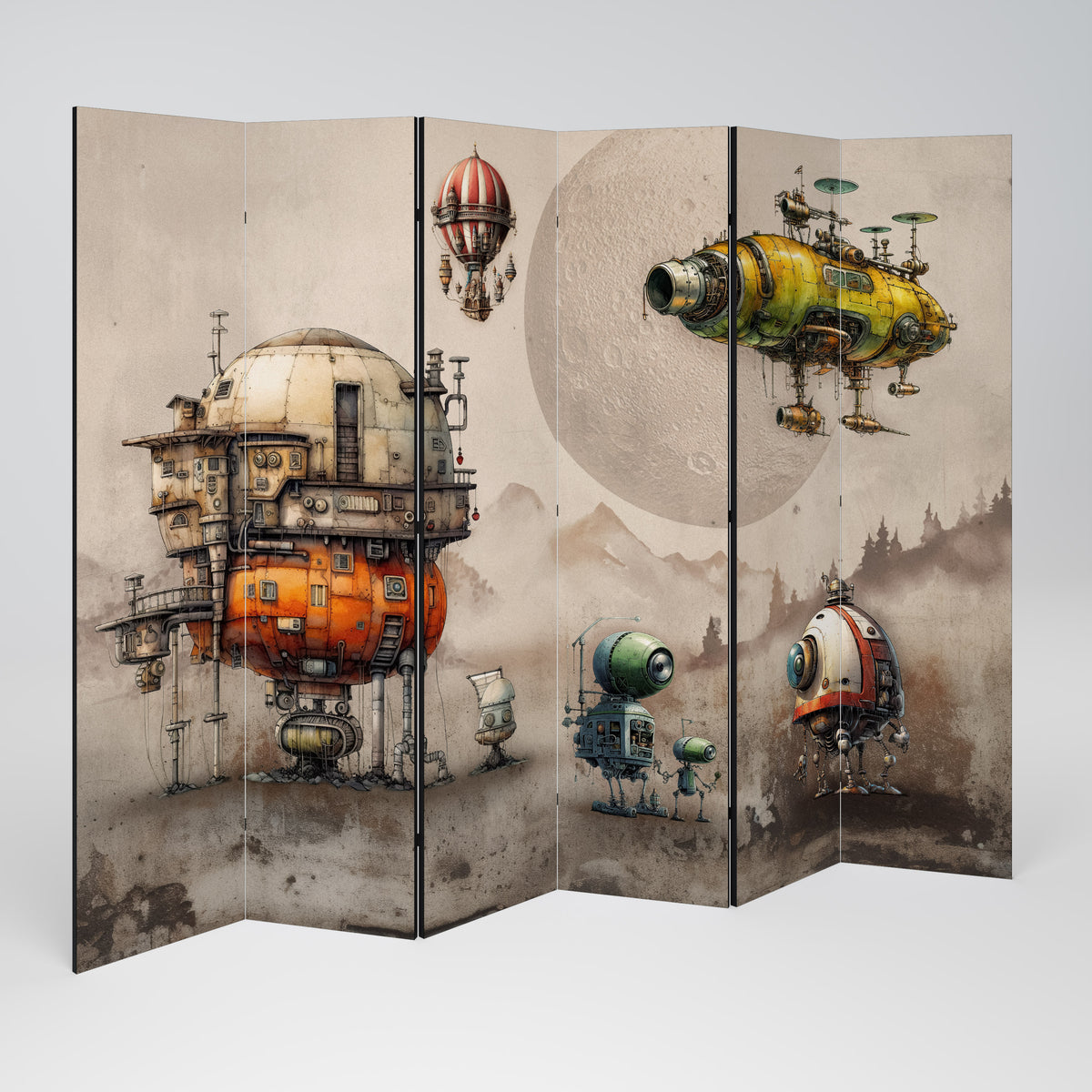 MACHINARIUM MACHINES 6dílný paraván