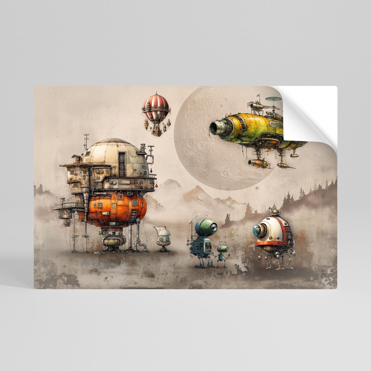 MACHINARIUM MACHINES Vodorovný samolepicí plakát