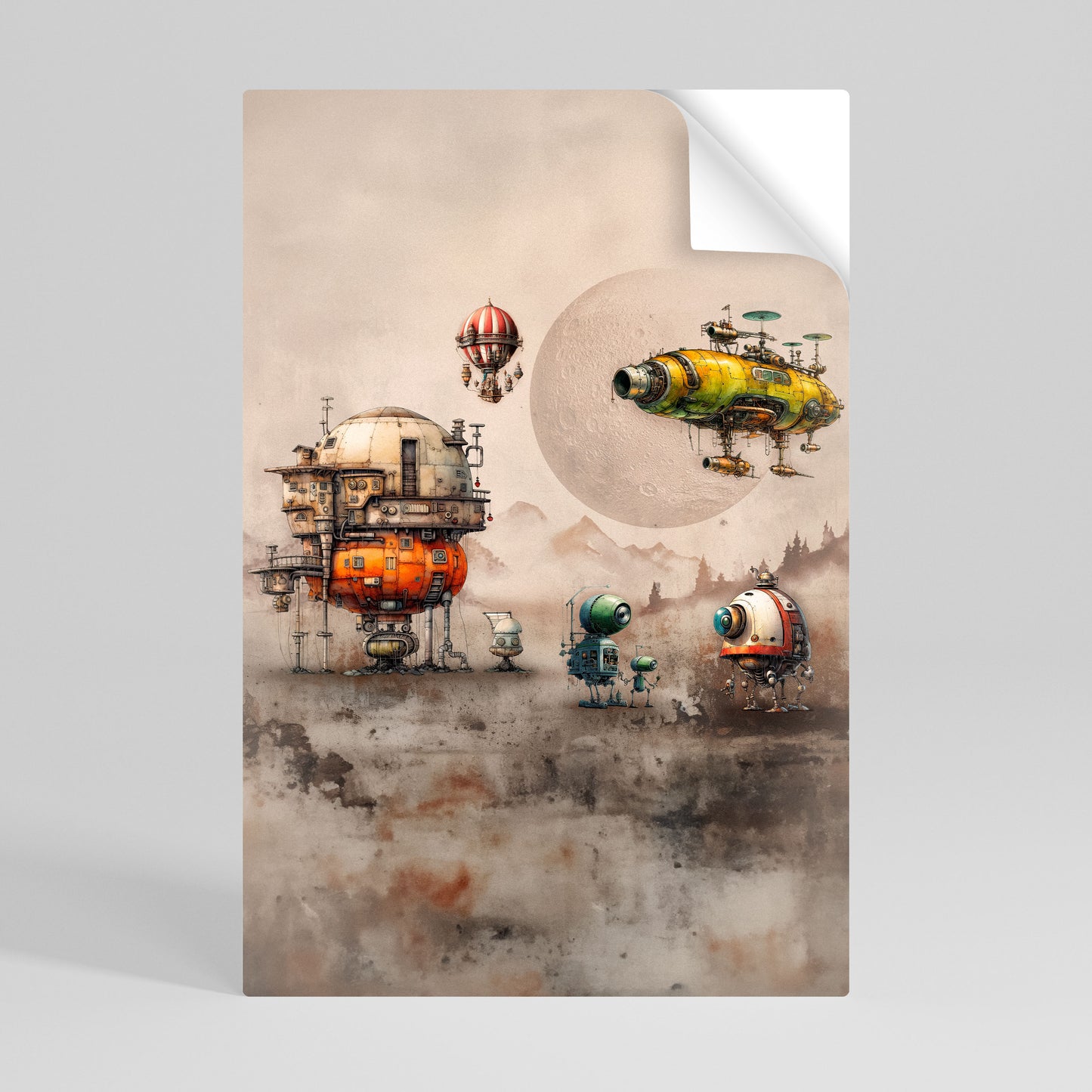 MACHINARIUM MACHINES Svislý samolepicí plakát