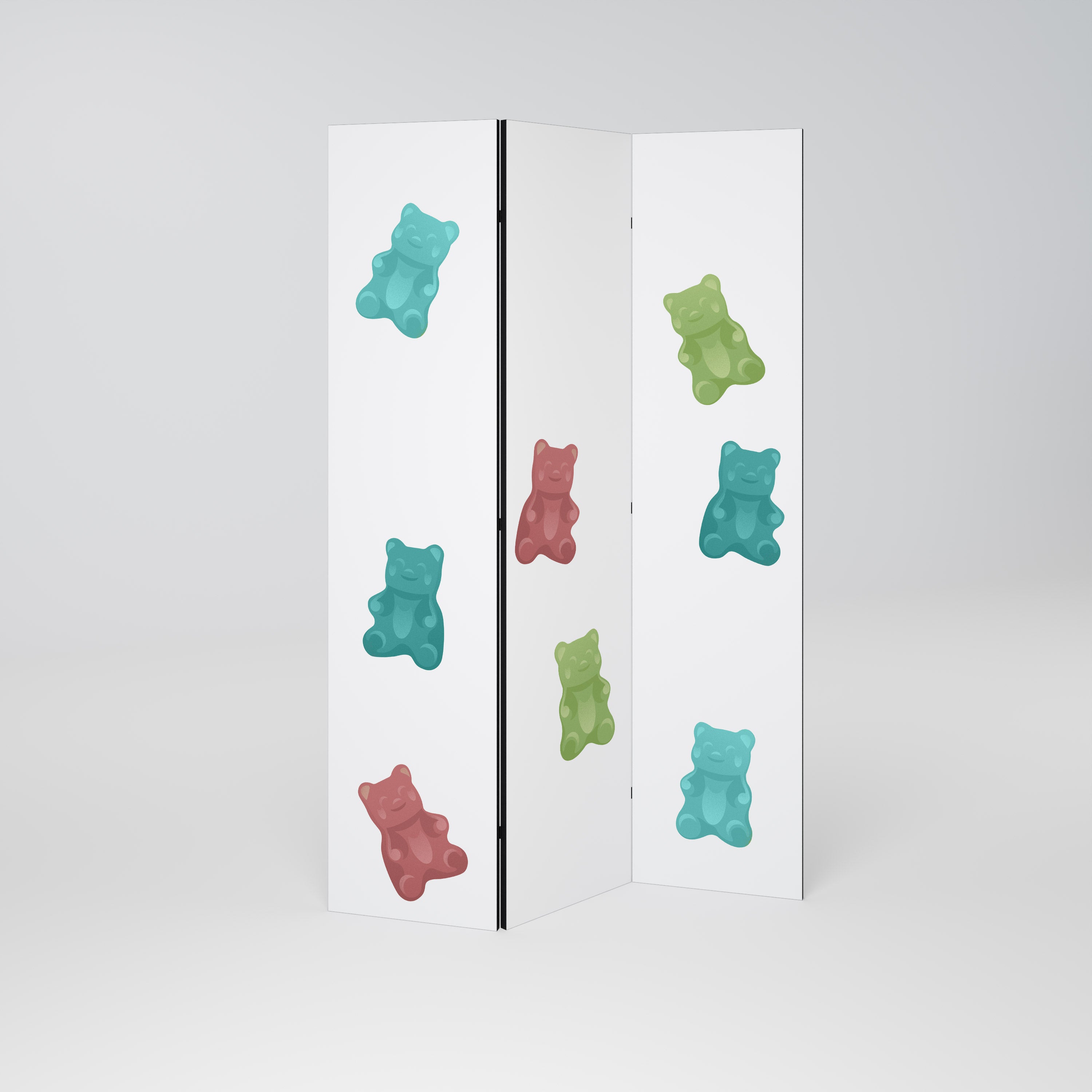 GUMMY BEARS 3dílný paraván