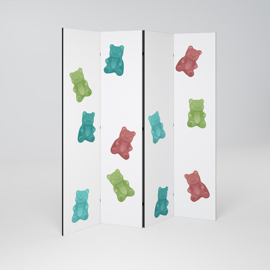 GUMMY BEARS 4dílný paraván