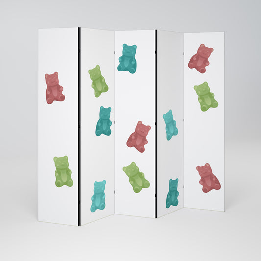 GUMMY BEARS 5dílný paraván