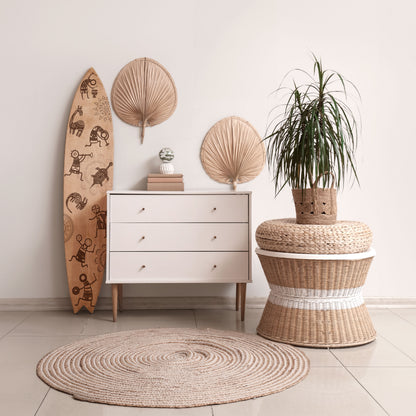 AFRICAN STYLE Dekorativní panel ve tvaru surfu