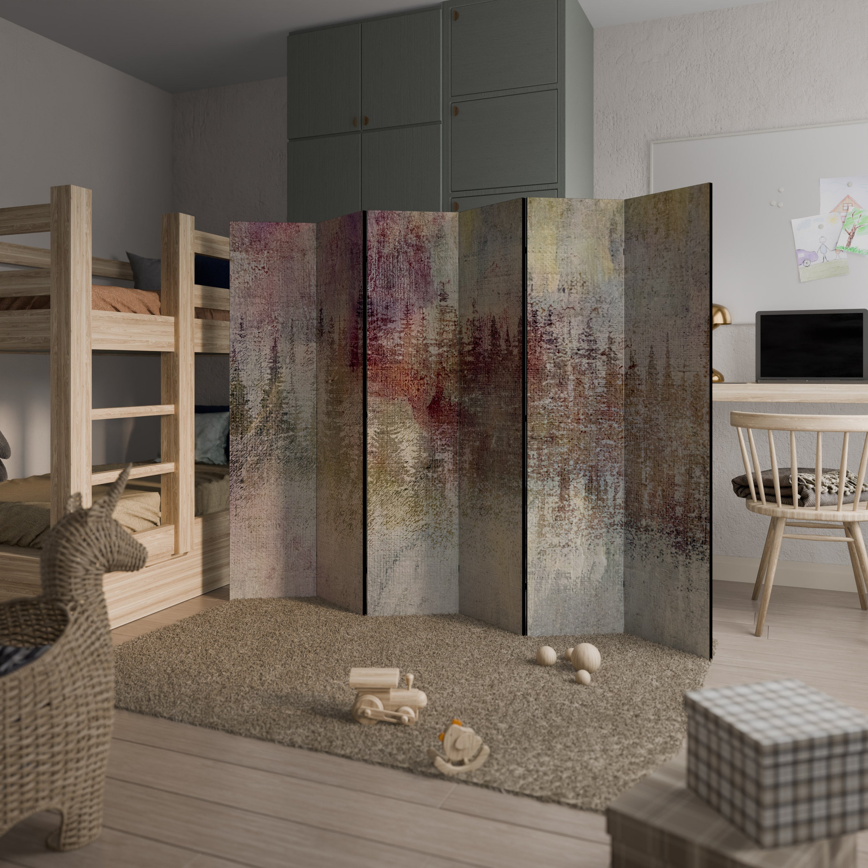 VEILED SUMMIT 6dílný paraván