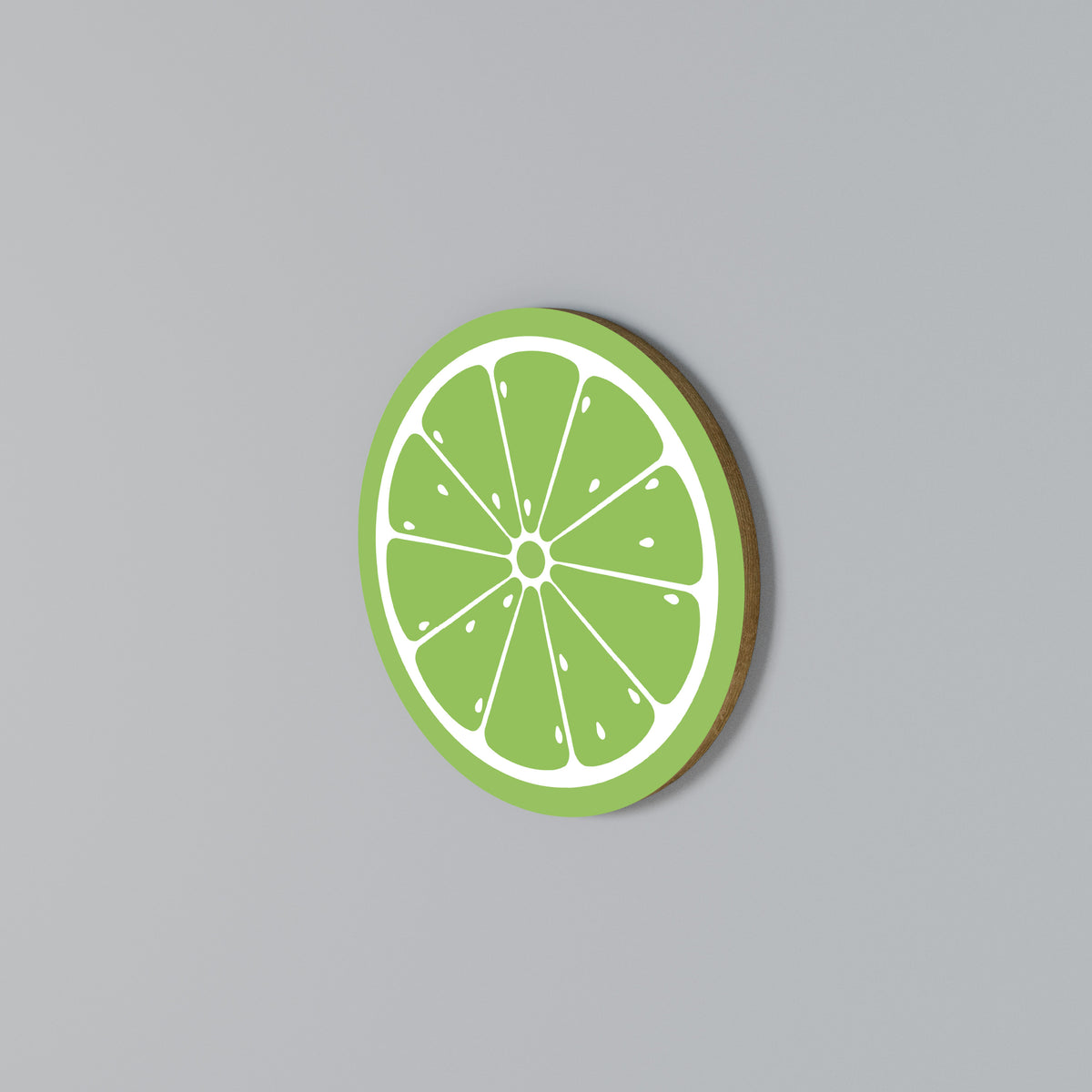 REFRESHING LIME Kulatá nástěnná dekorace
