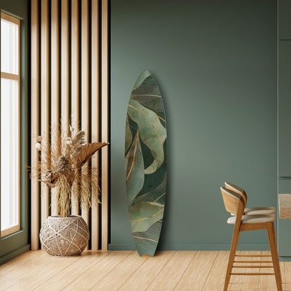ROYAL GREEN Dekorativní panel ve tvaru surfu